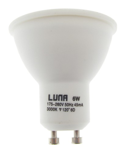 Żarówka lampa LED 6W GU10 biała ciepła 470lm 3000K