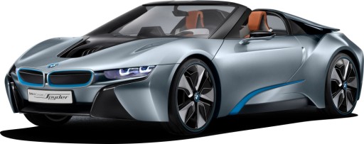 NAKLEJKI na ścianę BMW i8 samochody 150x59 cm