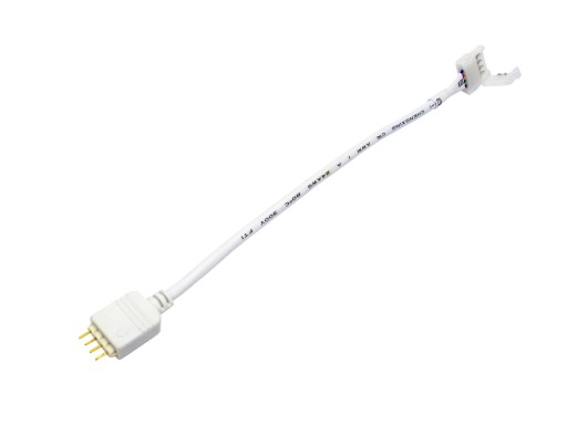 Złącze taśmy RGB 10mm 2-stronne przewód pin/zatrz.