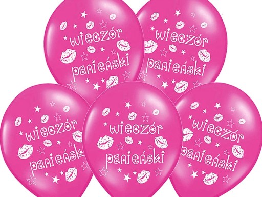 Balony WIECZÓR PANIEŃSKI -- 5szt -- 30cm -- Party