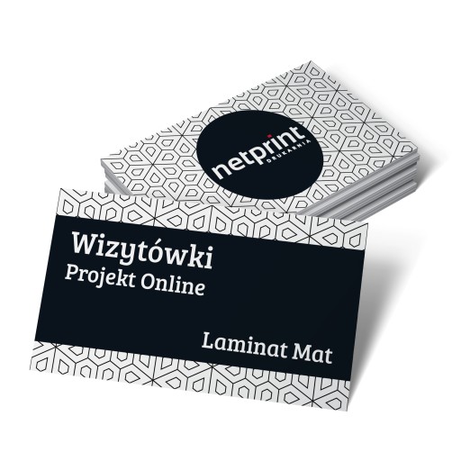 WIZYTÓWKI Folia MAT 500 szt dwustronne PROJEKT