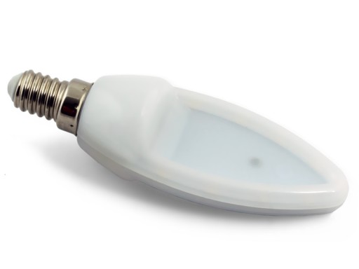 Żarówka LED płaska SLIM halogen świeca E14 4W=30W