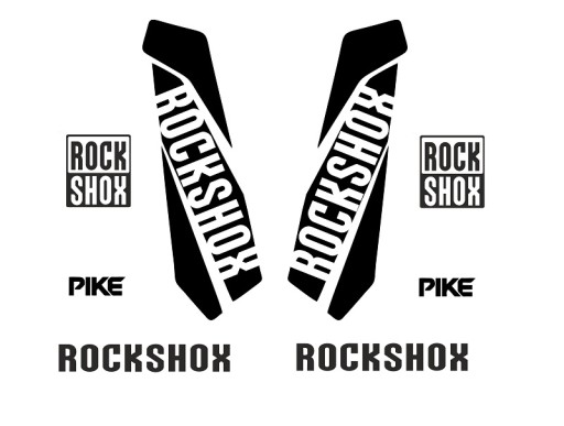 Naklejka ROCK SHOX PIKE na Amortyzator NAKLEJKI