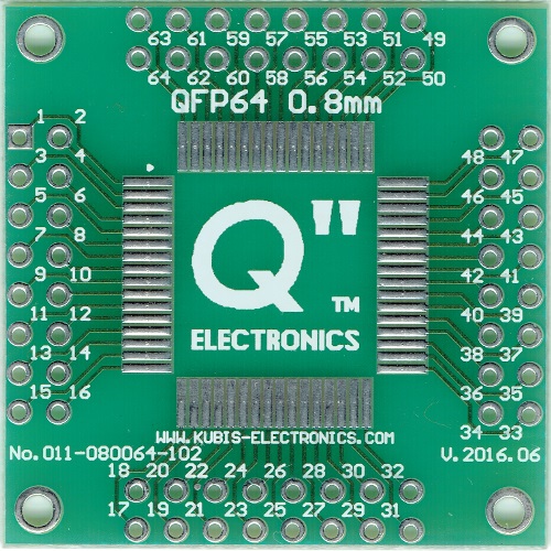 QFP64,MQFP64,PQFP64,TQFP64 0.80mm na 4 x IDC2x8.