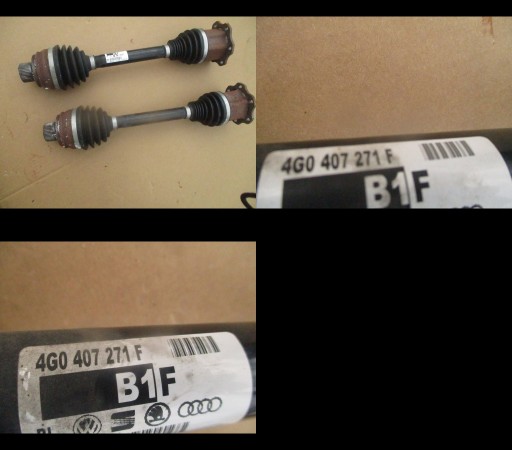 Полуось полуосей audi a8 4h0 3,0tfsi 4g0407271f1 - фото