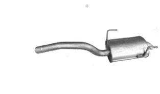 Глушитель наконечника citroen c8 peugeot 807 .fiat ulysse poj.2,0i 02-11r.1 - фото