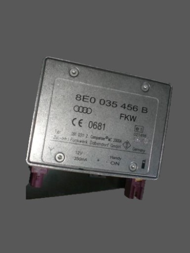 Модуль усилитель антенна audi a4 8e0035456b с ндс1 - фото