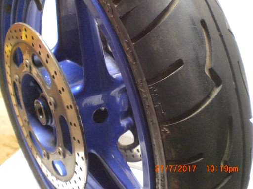 Колесо задний kawasaki gpz 500s 87-03 16" и 17"1 - фото