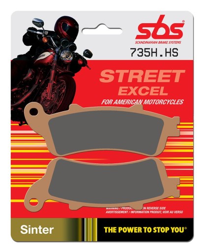 735HS - SBS ГАЛЬМІВНІ КОЛОДКИ HONDA XL 1000 VARADERO ПЕРЕДНІ
