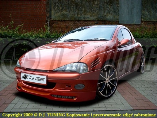 OPEL TIGRA *ЮБКА ПЕРЕДНЕГО БАМПЕРА *DJ-TUNING