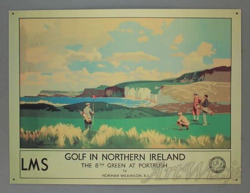 Вивіска - гра в гольф - металевий плакат для колекції