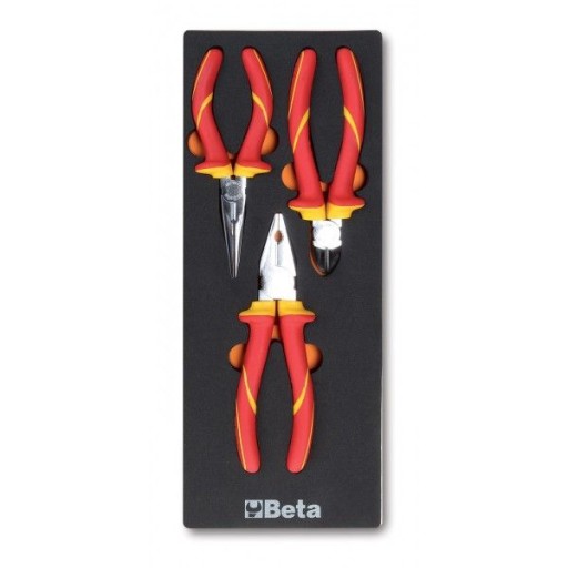 НАБІР З 3 ЩИПЦІВ У М'ЯКІЙ ПРОФІЛЬОВАНІЙ ВСТАВЦІ