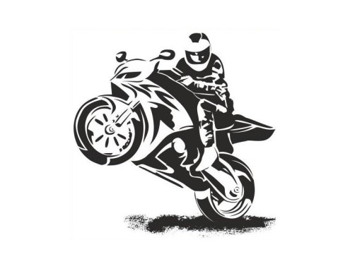 NAKLEJKA NALEPKA MOTOR MOTOCYKL MOTOCYKLISTA