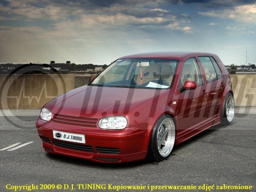 VW GOLF IV * СПІДНИЦЯ ПЕРЕДНЬОГО БАМПЕРА* DJ-ТЮНІНГ