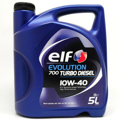 Полусинтетическое масло. Elf 700 Turbo Diesel 5 л 10 Вт-40