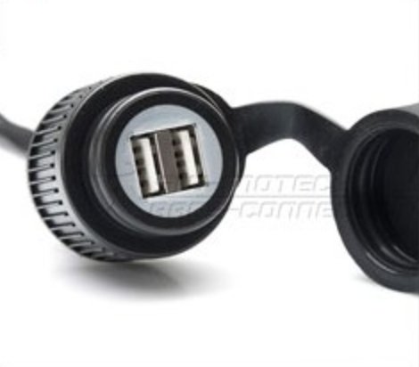 Гнездо прикуривателя USB x2 для мотоцикла SW-MOTECH