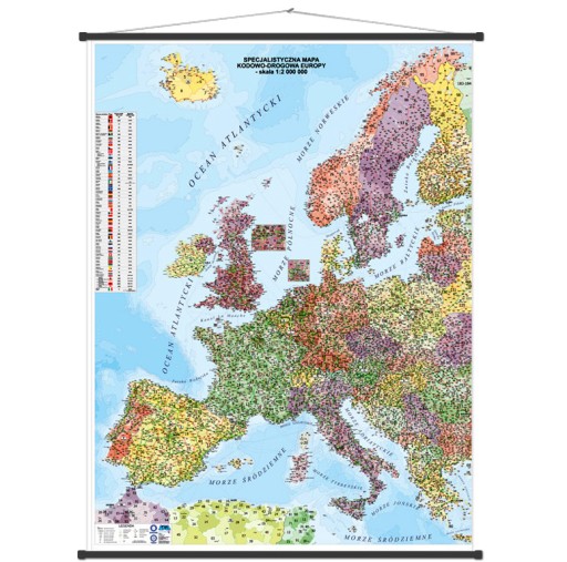 mapa samochodowa europy cena Europa Kodowo drogowa Mapa 1:2000000 210x155cm   Allegro.pl   Cena 