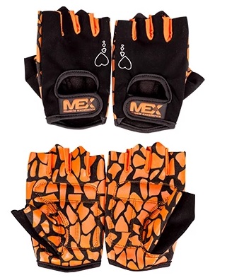 Тренувальні рукавички розмір L, оранжево-червоні