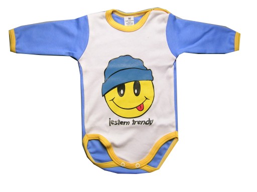 Бавовняне боді з довгим рукавом Дартомік 56 розміру, застібається на кнопку