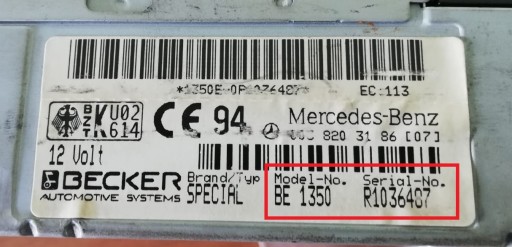 Rozkodowanie Radia # Becker Mercedes Kod # Zdalnie - Sklep Internetowy Agd I Rtv - Allegro.pl