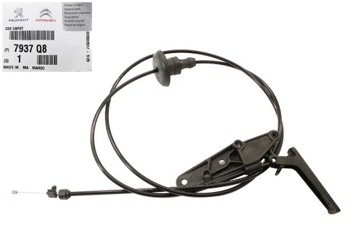 7937Q8 - PEUGEOT PARTNER 1.6 HDi трос открытия капота