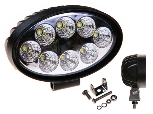 Prevádzková halogénová lampa 8x3W LED 12/24V