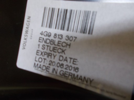 rear panel rear AUDI A6 11- KOMBI 4G9813307