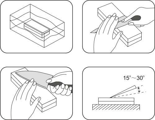 HEYSTONE Sharpening Stone Whetstone 1000/3000 + Guide