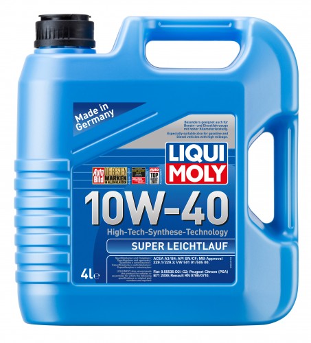 LIQUI MOLY SUPER LEICHTLAUF OIL 10W-40 9504 4л