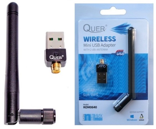 Karta Sieciowa Wifi Adapter Usb Wlan Antena Quer Sklep Komputerowy Allegro Pl