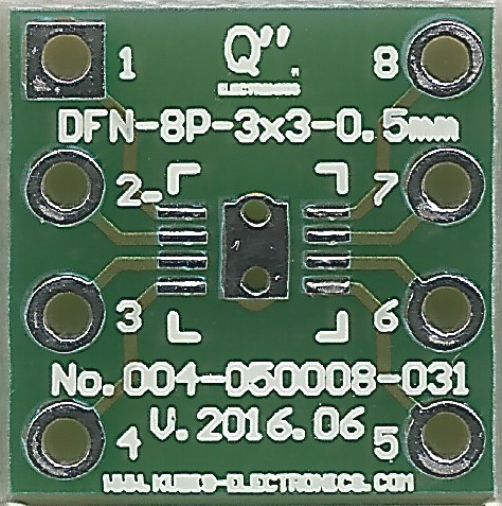 DFN8-3x3 0,50 mm na DIP 0,3&quot;.