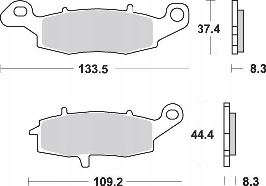 PADS BRAKE SUZUKI GS 500 96-08 FRONT photo 2 - milautoparts-fr.ukrlive.com