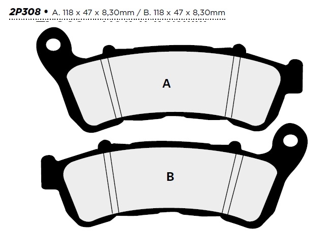 PADS NISSIN HONDA XL 1000 VARADERO 04-11 photo 2 - milautoparts-fr.ukrlive.com