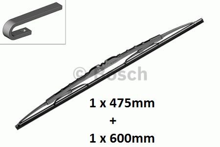 BOSCH ECO OPEL WIPER BLADES VECTRA C OMEGA LAGUNA photo 2 - milautoparts-fr.ukrlive.com