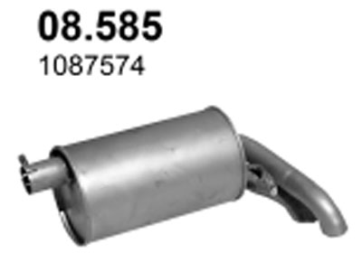 POLMOSTROW SILENCER END VW SHARAN 1,9TDI photo 2 - milautoparts-fr.ukrlive.com