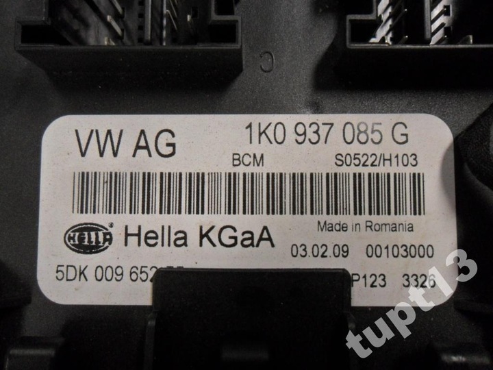 VW BLOC DE CONTRÔLE MODULE DE CONFORT 1K0937085G photo 2 - milautoparts-fr.ukrlive.com