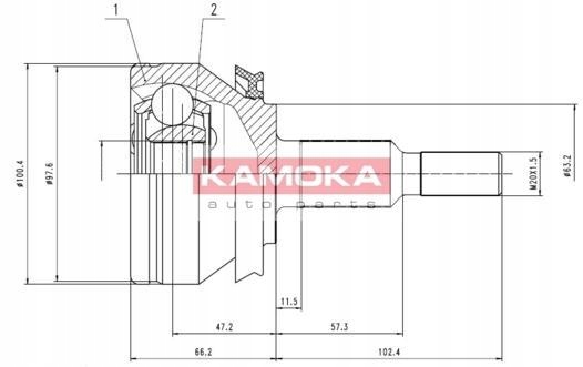 AXLE SWIVEL EXTERIOR VW TRANSPORTER T5 1.9 TDI 2.0 photo 2 - milautoparts-fr.ukrlive.com