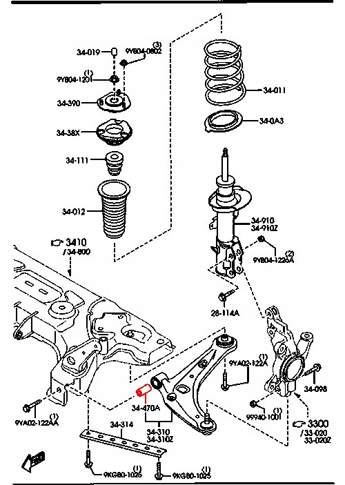 FEBEST MZAB-DES BEARING SWINGARM photo 2 - milautoparts-fr.ukrlive.com