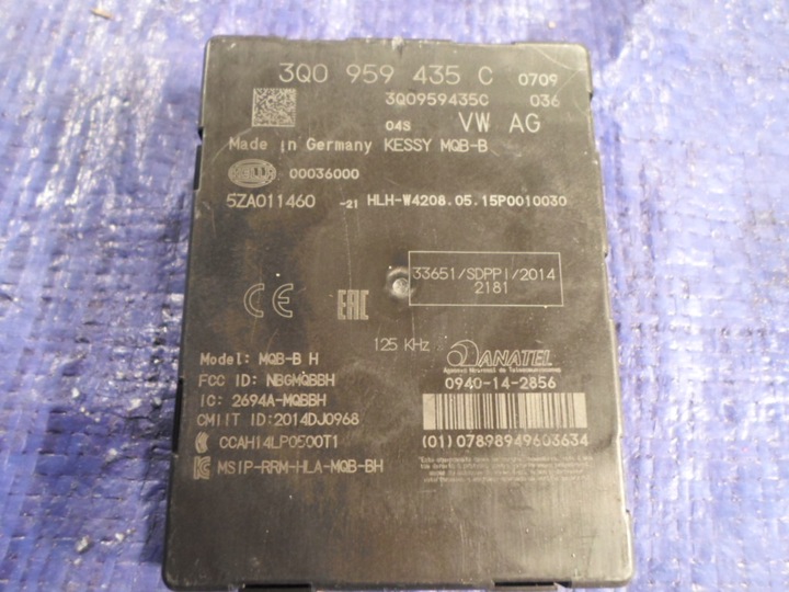 VW TOURAN III 5T MODULE KESSY 3Q0959435C photo 2 - milautoparts-fr.ukrlive.com