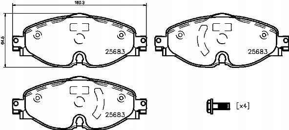 DISCS PADS BREMBO FRONT - VW CADDY IV 312MM photo 3 - milautoparts-fr.ukrlive.com