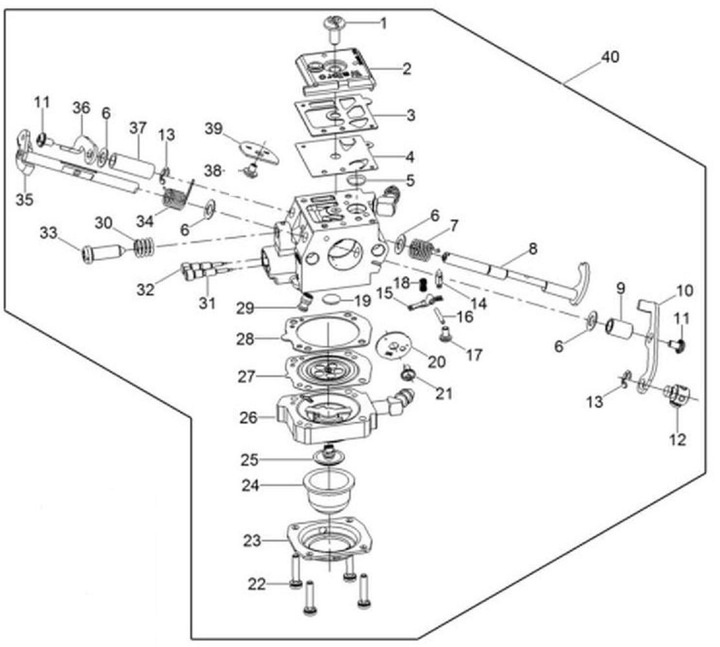 WACKER CARBURETOR WALBRO BS50-2 BS60-2 5100061745 photo 2 - milautoparts-fr.ukrlive.com