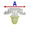 CLAMPS PINS MOULDINGS BOCZNEJ DOOR MOULDINGS BMW 3 E36 photo 2 - milautoparts-fr.ukrlive.com