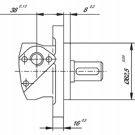 ENGINE HYDRAULIC ORBITALNY BMP315 SMP315 FI-25M photo 4 - milautoparts-fr.ukrlive.com