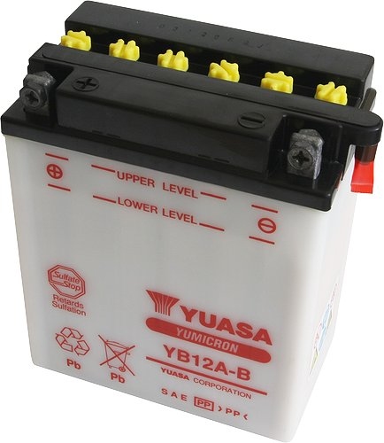 ACCUMULATEUR YUASA YB12A-B JAPAN 165A HONDA GB 500 photo 1 - milautoparts-fr.ukrlive.com