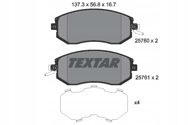 DISQUES SABOTS DE FREIN TEXTAR AVANT - TOYOTA GT 86 277MM photo 3 - milautoparts-fr.ukrlive.com