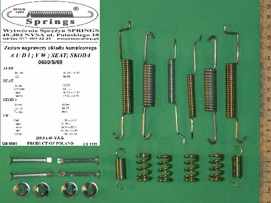 SEAT IBIZA SPRING ZABEZPIECZENIA BRAKES PADS photo 2 - milautoparts-fr.ukrlive.com