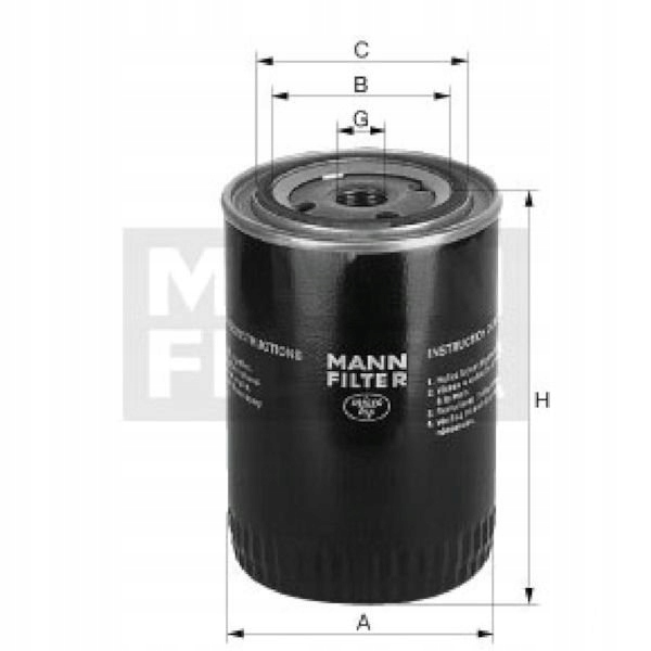 FILTRE HUILES DE MOTEUR MANN 47135703 W11008 photo 2 - milautoparts-fr.ukrlive.com