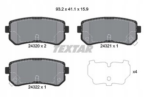 PADS TEXTAR REAR HYUNDAI ACCENT III I30 photo 2 - milautoparts-fr.ukrlive.com