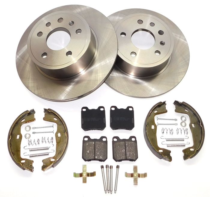 DISCS PADS BRAKE SHOES REAR OPEL VECTRA B 5 BOLTS SET photo 1 - milautoparts-fr.ukrlive.com