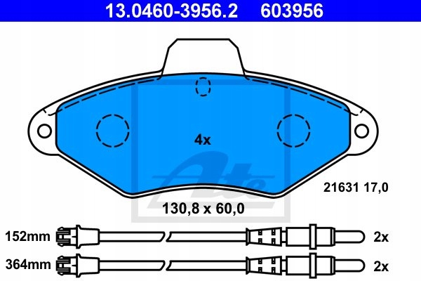 DISQUES SABOTS DE FREIN ATE AVANT CITROEN XANTIA X1 2 PC. 266MM photo 3 - milautoparts-fr.ukrlive.com